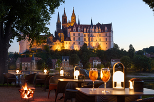 Terrasse mit Blick zur Albrechtsburg