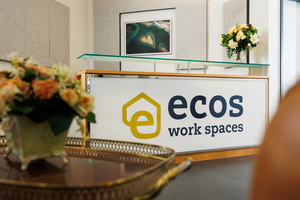 Empgfangstrese in der Konferenzetage der ecos work spaces München