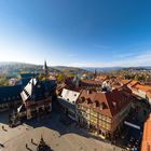 Gothisches Haus mit Marktplatz und Rathaus