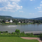 Aussicht vom Hotel auf den Rhein