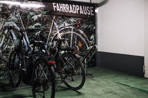 Fahrradstellplatz in der hauseigenen Tiefgarage